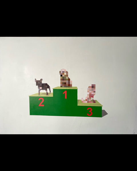 Contest for pixelated dogs