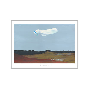 Sighting of giant sock in the sky, Iceland 1973 (print)